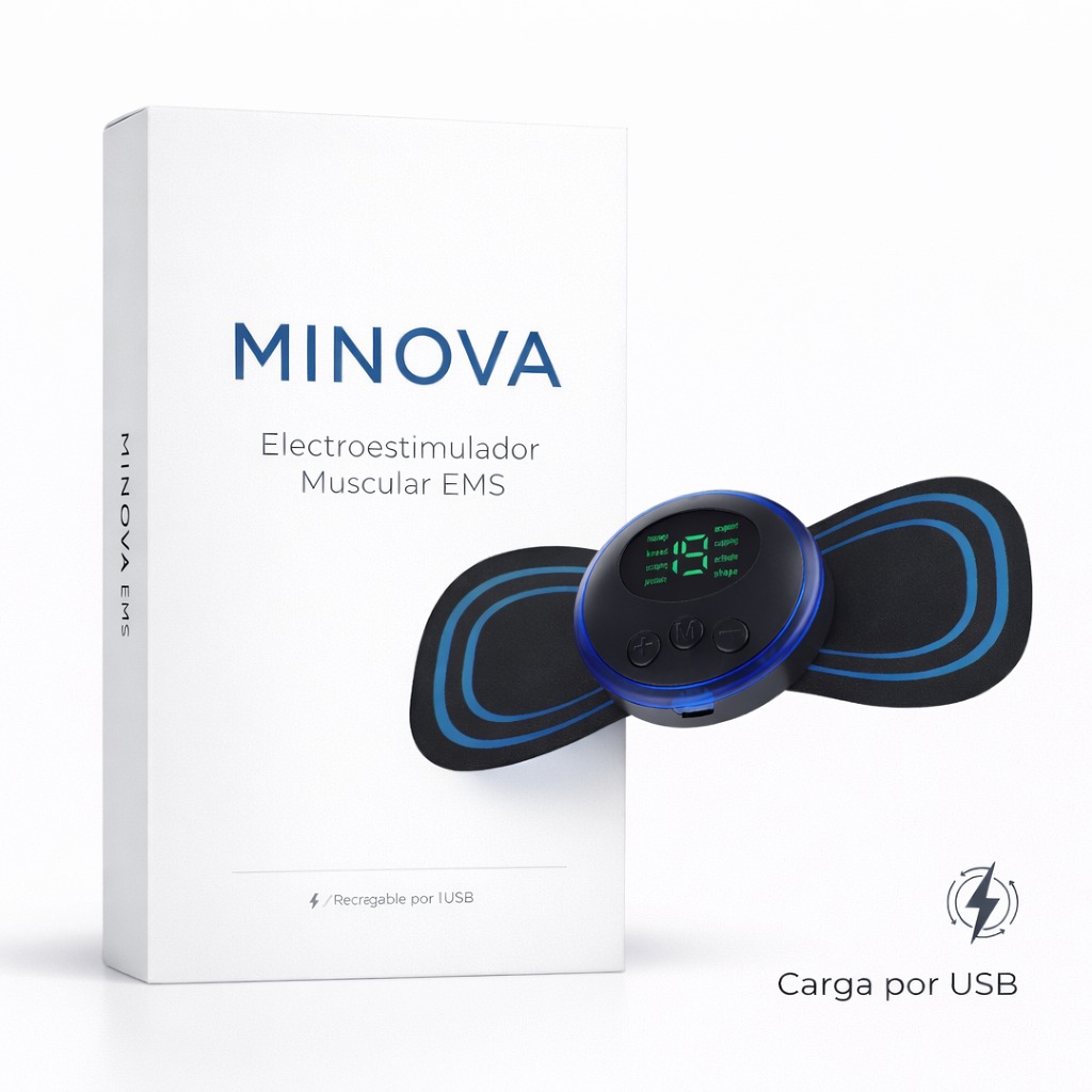 Electroterapia muscular portátil Minova (Pide 1, obtén 1 GRATIS)