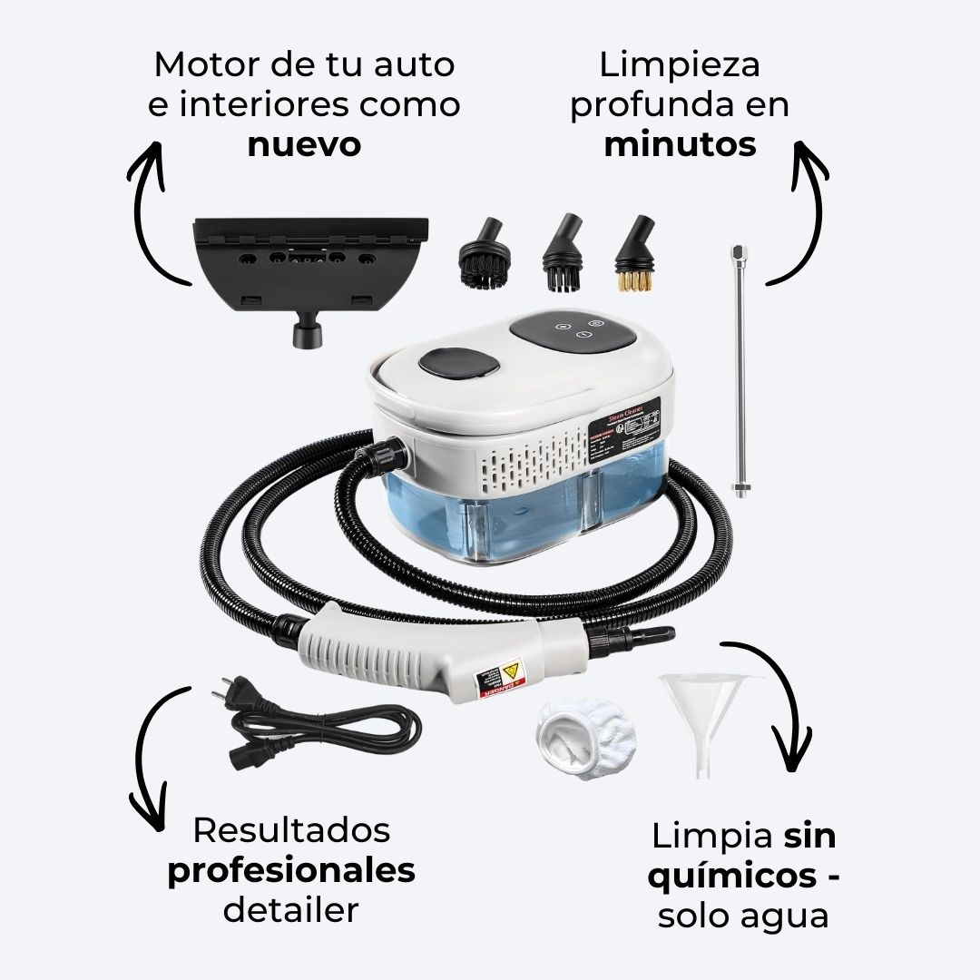 Máquina De Vapor 2500 W 1.1L (Incluye Accesorios de Limpieza) - Imagen 4