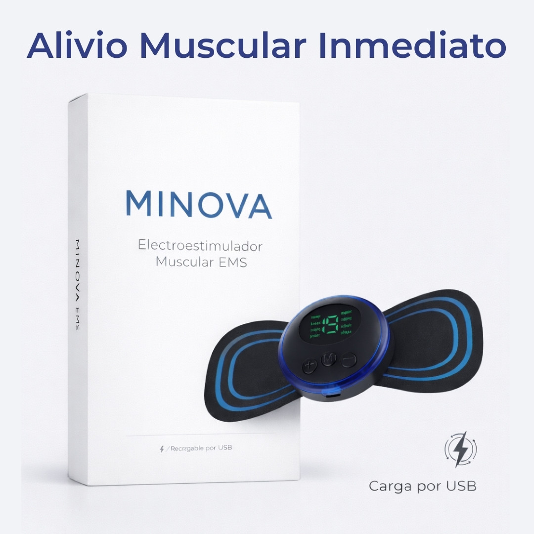 Electroterapia muscular portátil Minova (Pide 1, obtén 1 GRATIS) - Imagen 2