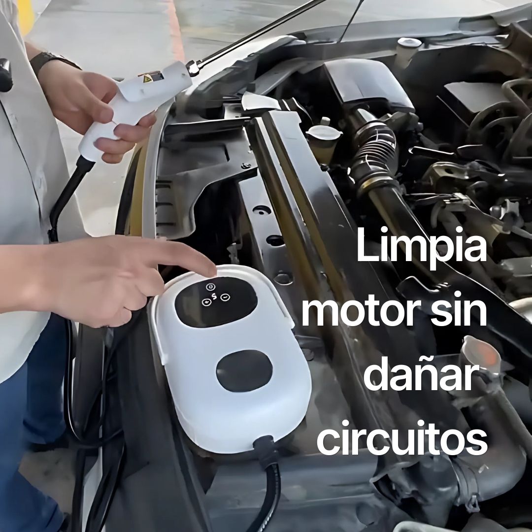 Limpieza de motor con vapor