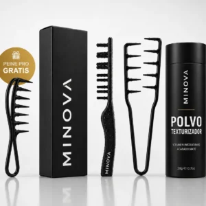 KIT DE INICIO ( 1 Minova Peine + 1 Polvo texturizador + 1 Peine Pro de regalo)